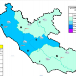 Forti venti e piogge: allerta meteo per la giornata odierna nel Lazio