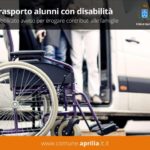 Aprilia: contributi per trasporto alunni con disabilità.
