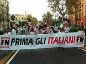 FN manifestazione di sabato