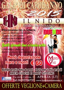 Capodanno al Ristorante Hotel Il Nido di Aprilia