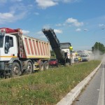 Lavori in corso da questa mattina in Viale Europa