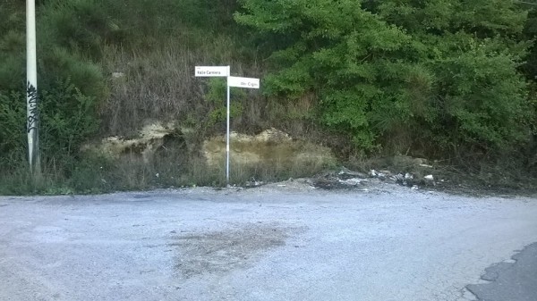 Via Valle Carniera, angolo via dei Cigni, dopo la bonifica