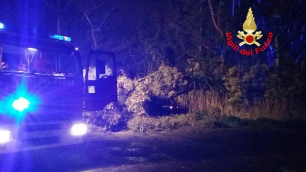 Intervento dei Vigili del Fuoco in via Crocifisso