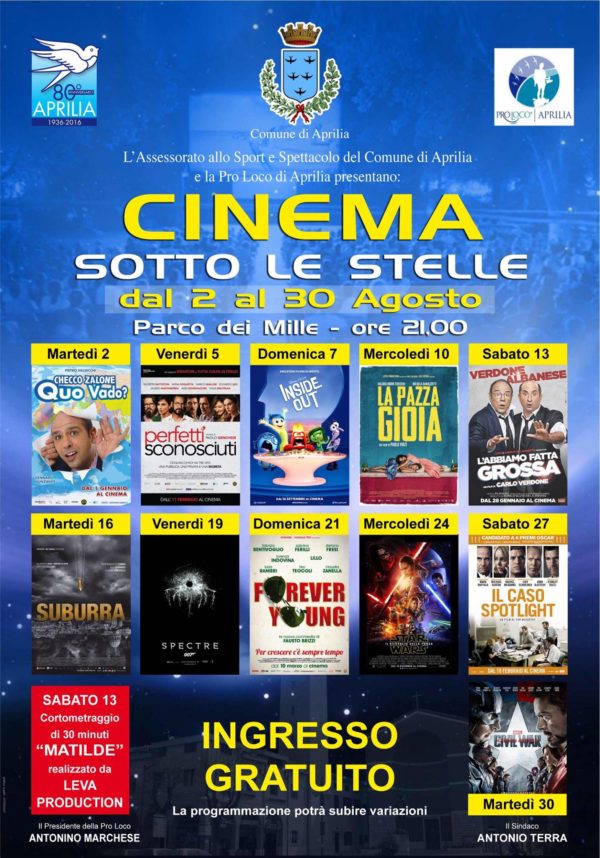 cinema sotto le stelle