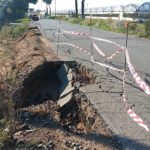 Situazione critica: crolla banchina in via Pantanelle