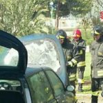 Auto in fiamme in via delle Palme: nessun ferito