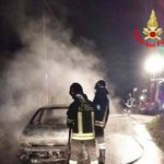 Due auto in fiamme nella serata di ieri