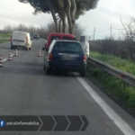 Pontina, code per veicolo in panne all’altezza di Castel Romano