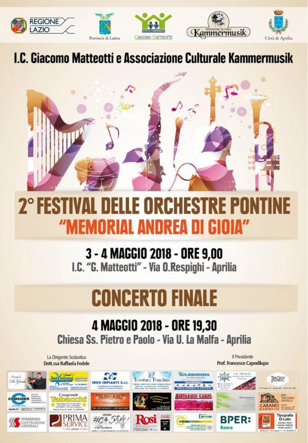 memorial andrea di gioia festival delle orchestre pontine