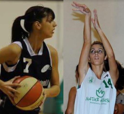 Paladino Sarah e Arianna virtus basket aprilia