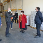 Il Ministro Bellanova in visita al Banco Alimentare di Aprilia.