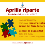 Aprilia riparte: venerdì l’incontro tra l’amministrazione e le realtà del Terzo Settore.