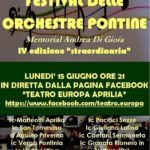 “Festival delle orchestre Pontine”: oggi alle 21 la diretta del Teatro Europa.