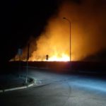 Aprilia: incendio nella tarda serata di ieri presso un terreno a Campo di Carne.