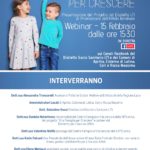 Una famiglia per crescere: si ricorda l’evento del 15 febbraio online.