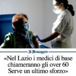 Nel Lazio i medici di base chiameranno gli over 60 a vaccinarsi.