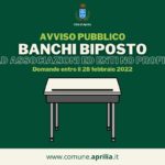 Aprilia: riaperti i termini per avviso pubblico per banchi biposto.