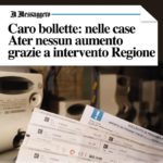 Regione impedisce aumento bollette case ater.