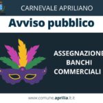 Carnevale Apriliano: pubblicato bando assegnazione banchi commerciali.