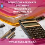 Aprilia: definizione agevolata dei tributi.