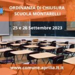 Aprilia: ordinata chiusura temporanea scuola Montarelli.